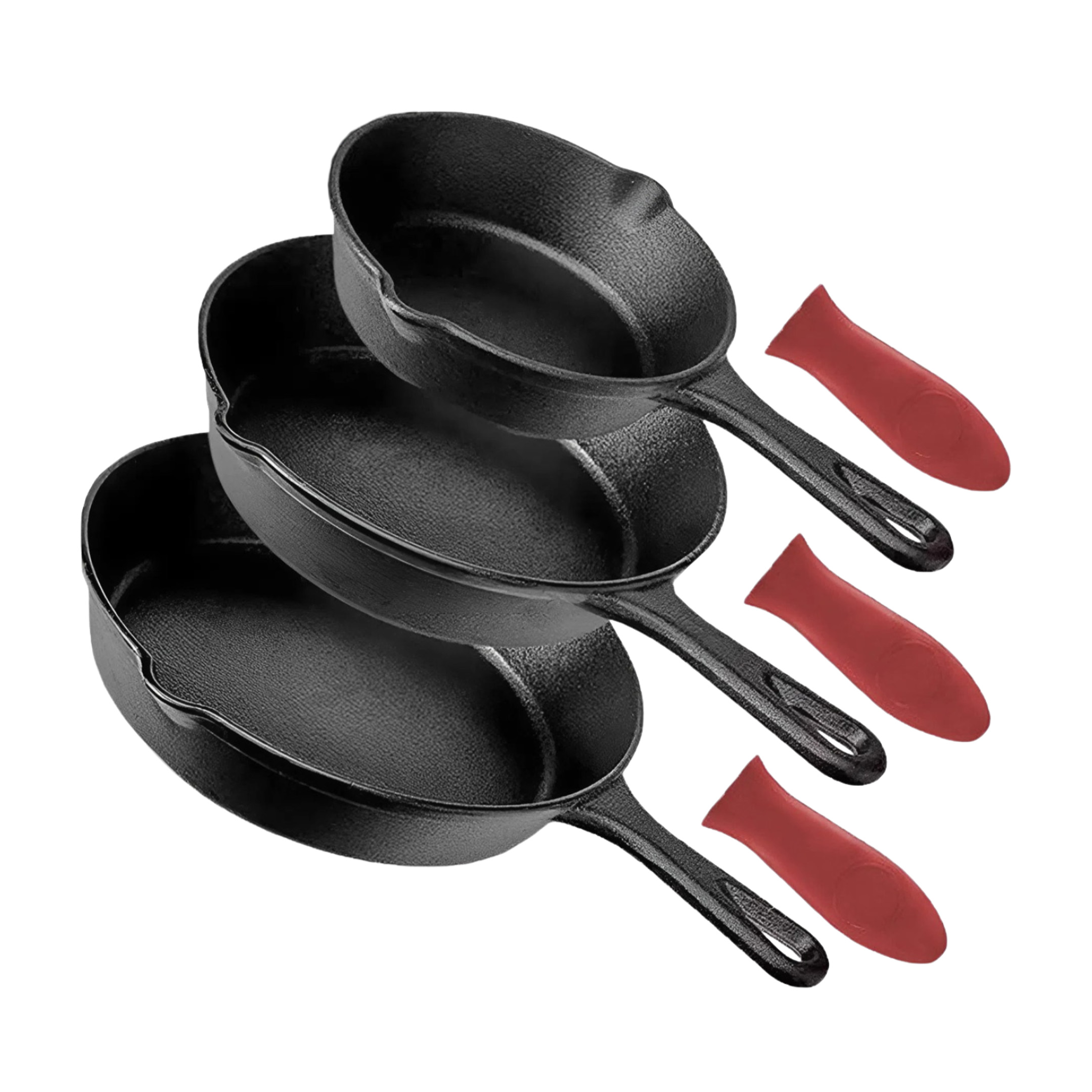 Gietijzeren pannenset