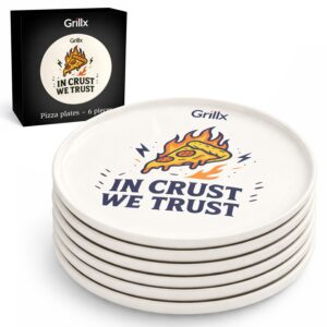 Keramieken pizzaborden, set van 6